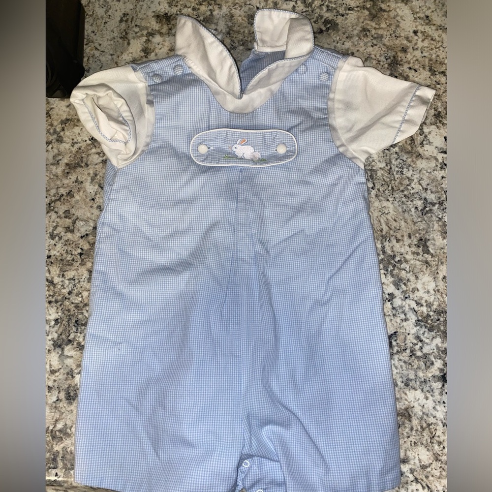 cute kids onesies with a bunny accent